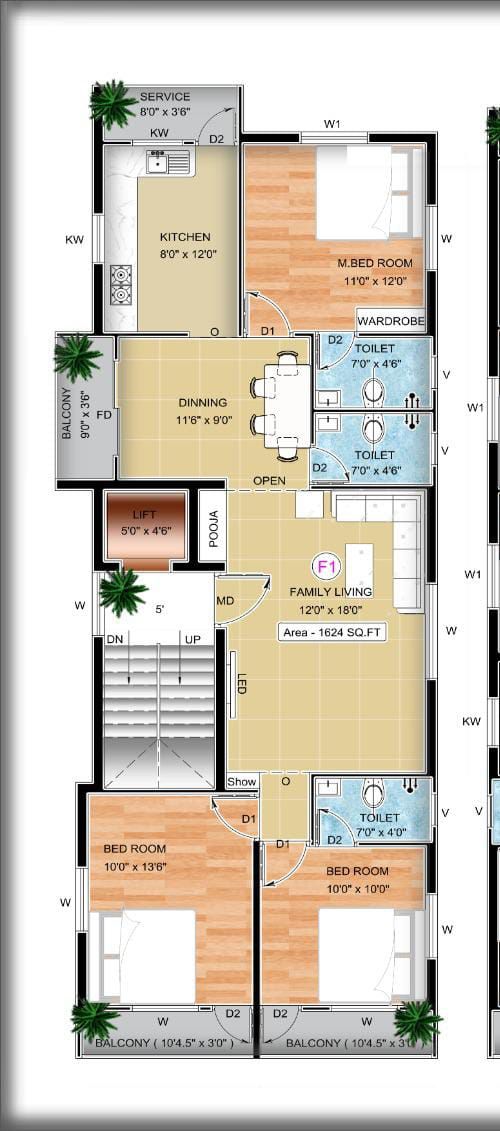 Keerthi Rani Palace - Real Estates Network India Pvt Ltd Floorplans